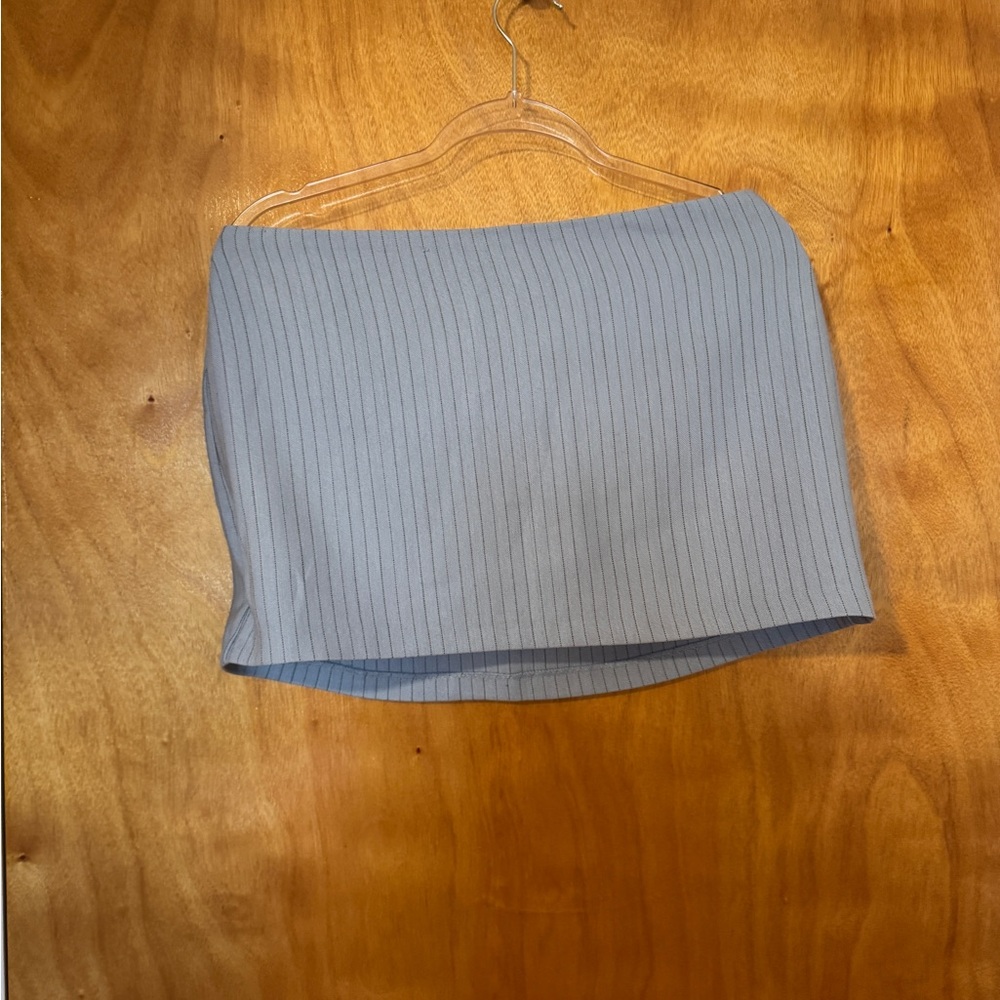 Abercrombie & Fitch Menswear Mini Skort | Blue Stripe | Size M